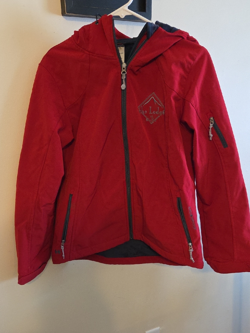 Black Diamond Red Hooded Softshell Jacket